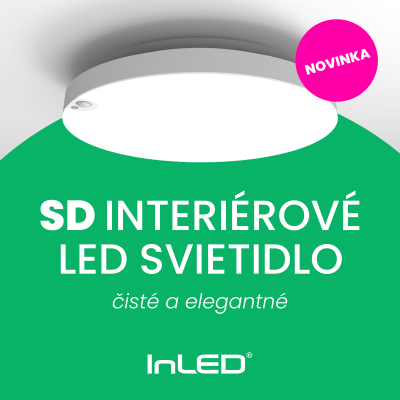 NOVINKA: SD - interiérové LED svietidlo, čisté a elegantné