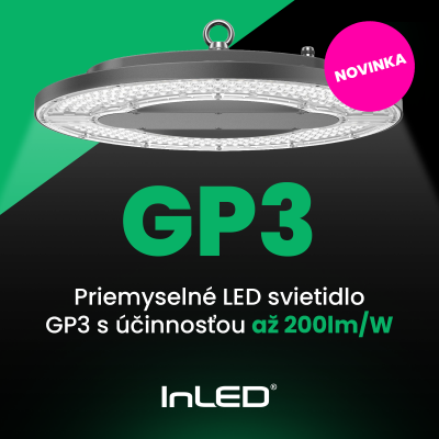 NOVINKA: LED svietidlo GP3 s účinnosťou až 200lm/W